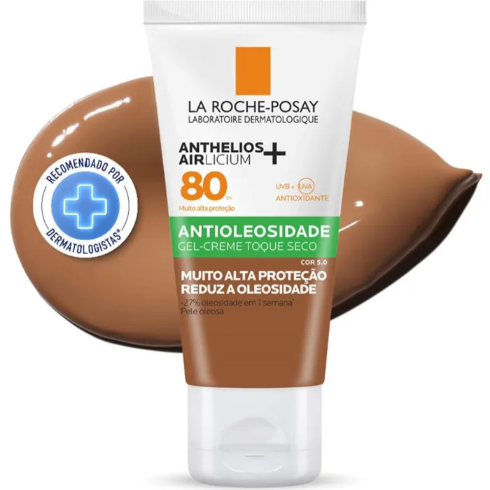 Protetor Solar Facial La Roche-Posay Anthelios Airlicium+ FPS80 Cor 5.0 40g