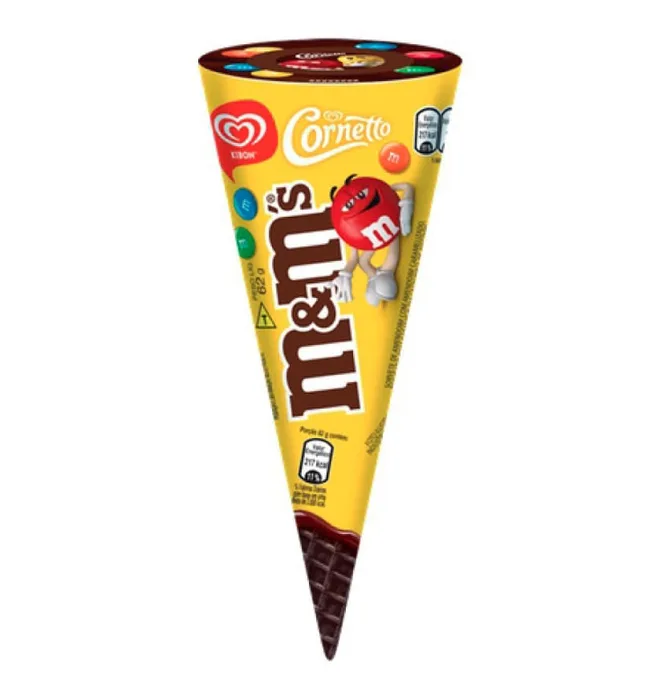 Sorvete Cornetto M&Ms