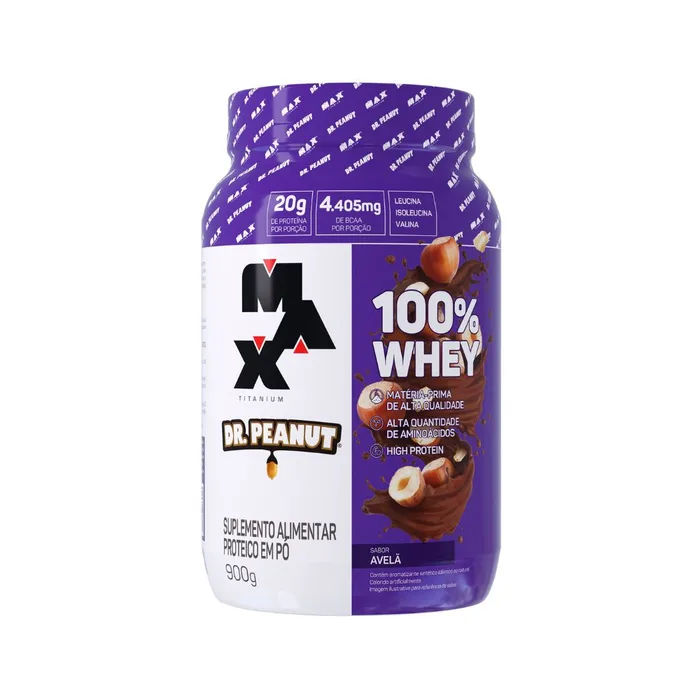Whey Protein 100% Dr Peanut Avelã 900g