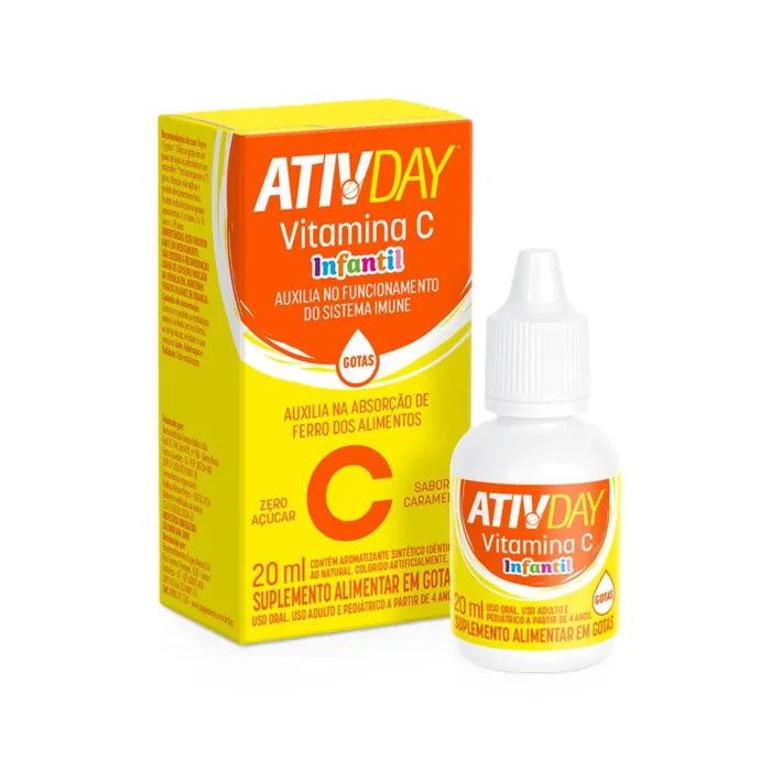 Vitamina C Ativday Infantil Gotas 20ml