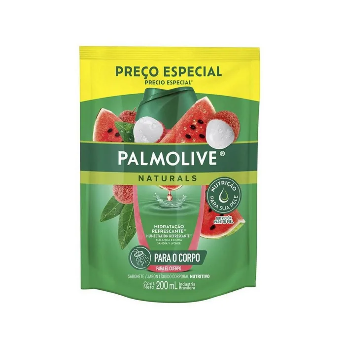 Sabonete Líquido Palmolive Naturals Nutritivo Melancia E Lichia Refil 200ml