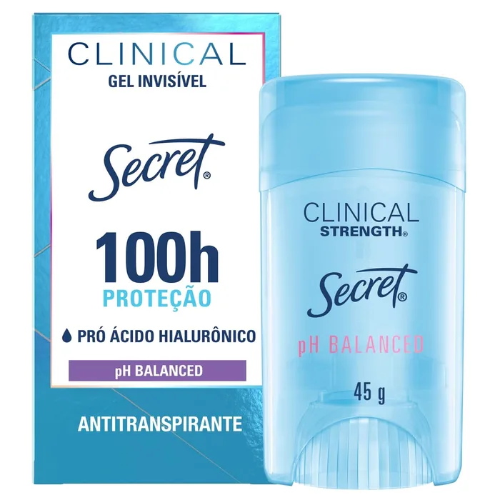 Gel Desodorante Antitranspirante Clinical Strength  Secret Ph Balanced 45g