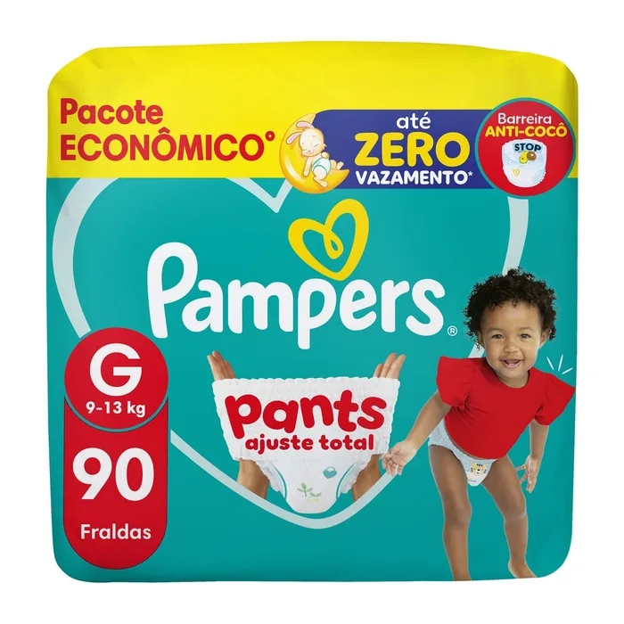 Fralda Pampers Pants Ajuste Total G 90 Unidades