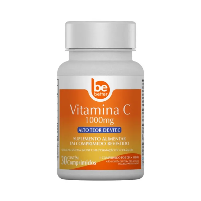 Suplemento Alimentar Vita Mais Be Better Vitamina C 1000mg 30 Comprimidos Revestidos