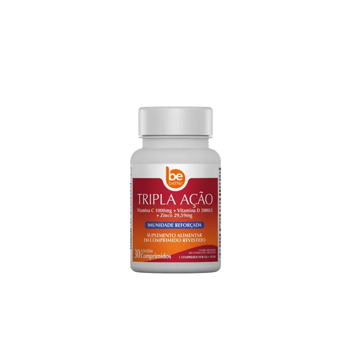 Vitamina C Be Better Tripla Ação 30 Comprimidos Revestidos