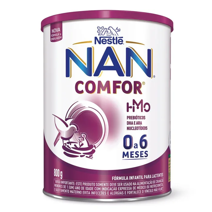 Fórmula Infantil NAN Comfor HMO 0 a 6 meses 800g