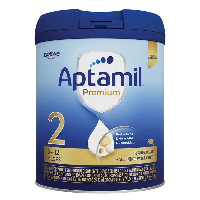 Fórmula Infantil Aptamil Premium 2 6 a 12 Meses 800g