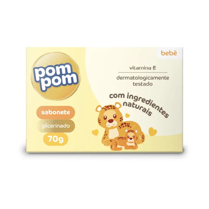 Sabonete de Glicerina Infantil Pom Pom 70g