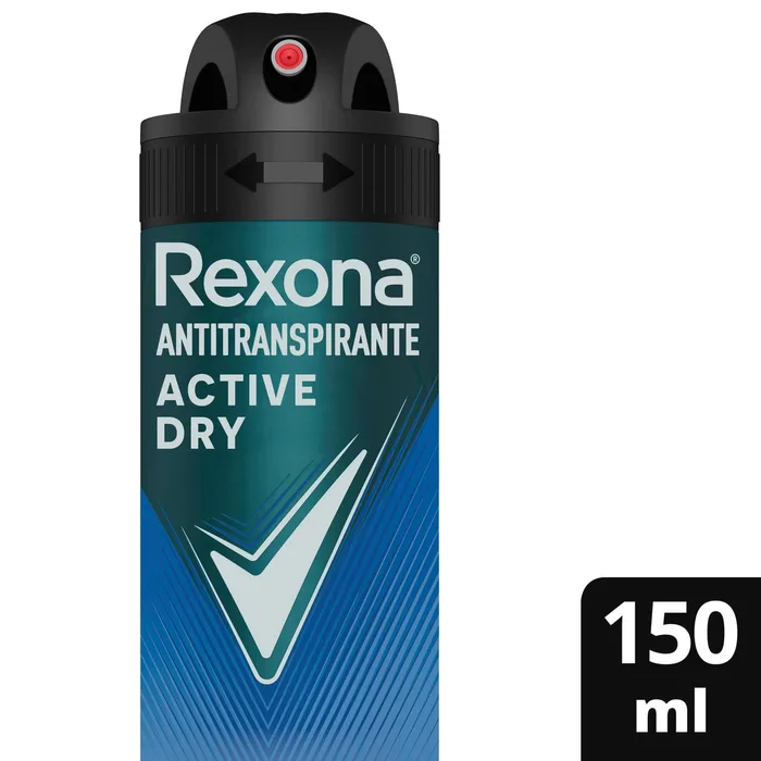 Desodorante Antitranspirante Rexona Men Active Dry 72h Aerossol 150ml