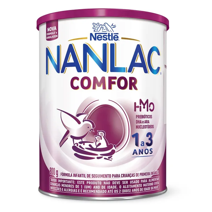 Fórmula Infantil Nanlac Comfor de 1 a 3 anos 800g