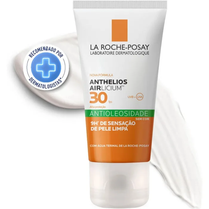 Protetor Solar Facial La Roche-Posay Anthelios Airlicium FPS30 Antioleosidade Sem Cor 50g