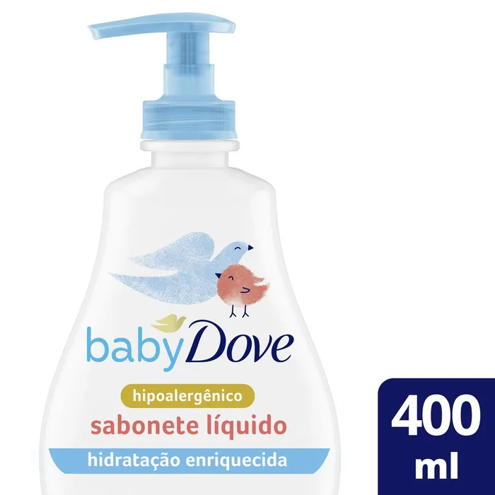 Sabonete Líquido Infantil Baby Dove Hidratação Enriquecida da Cabeça aos Pés 400ml