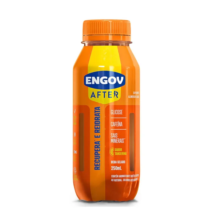 Bebida Funcional Engov After Líquido Sabor Tangerina 250ml