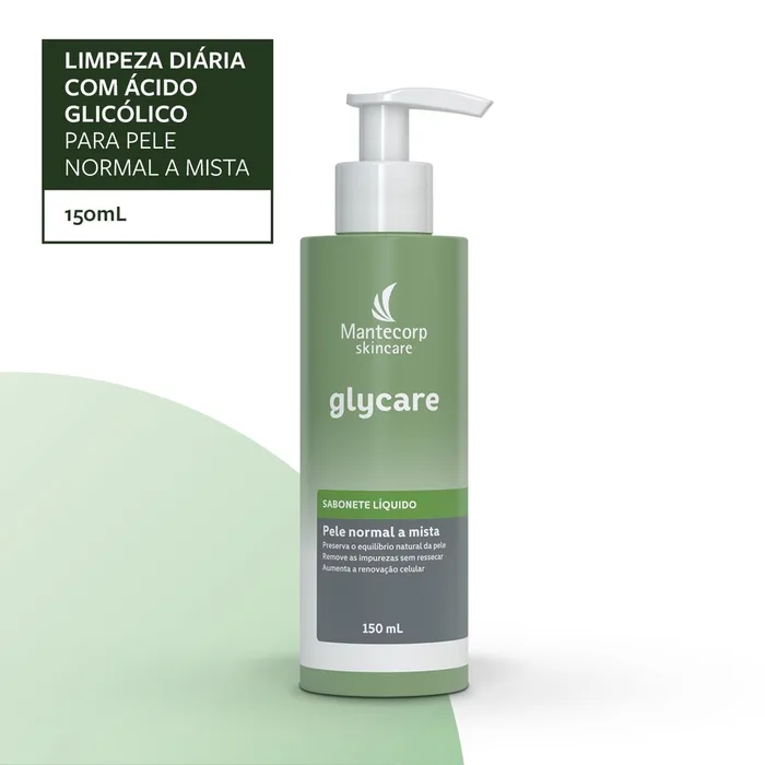 Sabonete Líquido Facial Mantecorp Skincare Glycare Ácido Glicólico 150ml