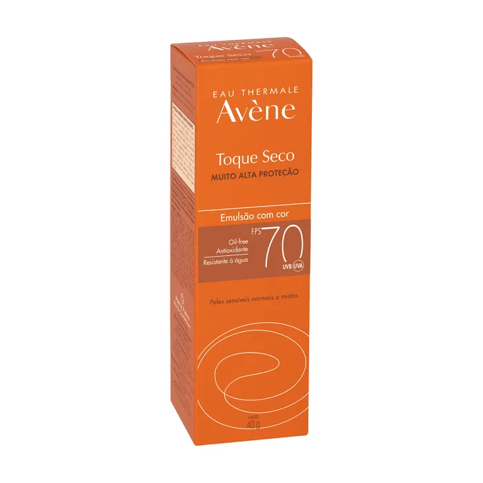 Protetor Solar Facial Avène Toque Seco FPS70 Emulsão Cor Universal 40g