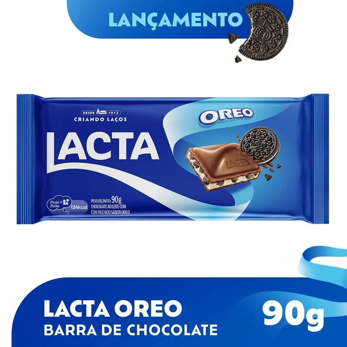 Chocolate Lacta Ao Leite Oreo 90g