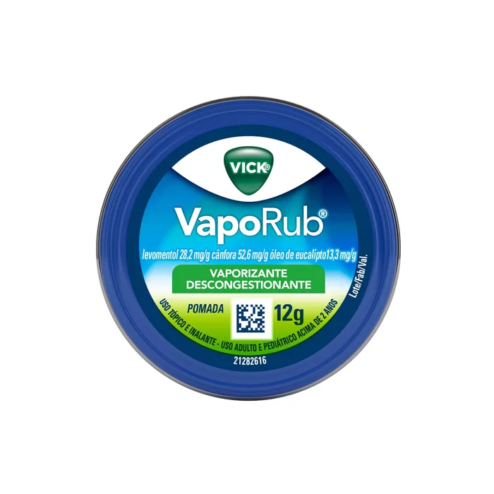 Vick VapoRub Pomada para Gripe e Congestão Nasal 12g