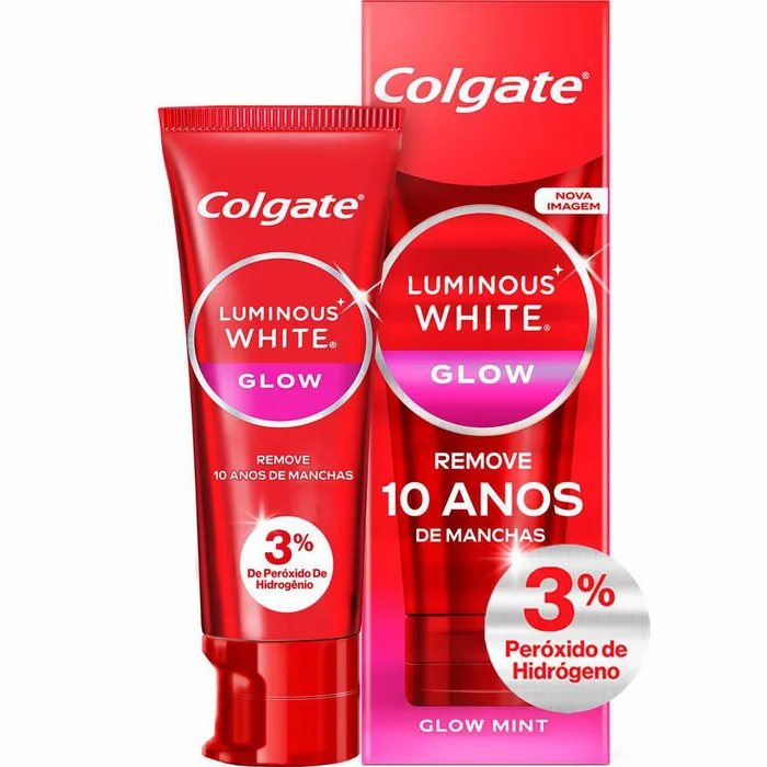 Creme Dental Colgate Luminous White Glow Clareador 70g